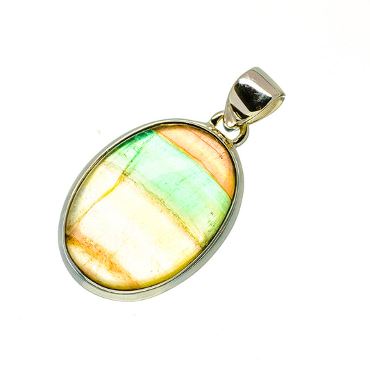 Green Fluorite Pendants handcrafted by Ana Silver Co - PD732602