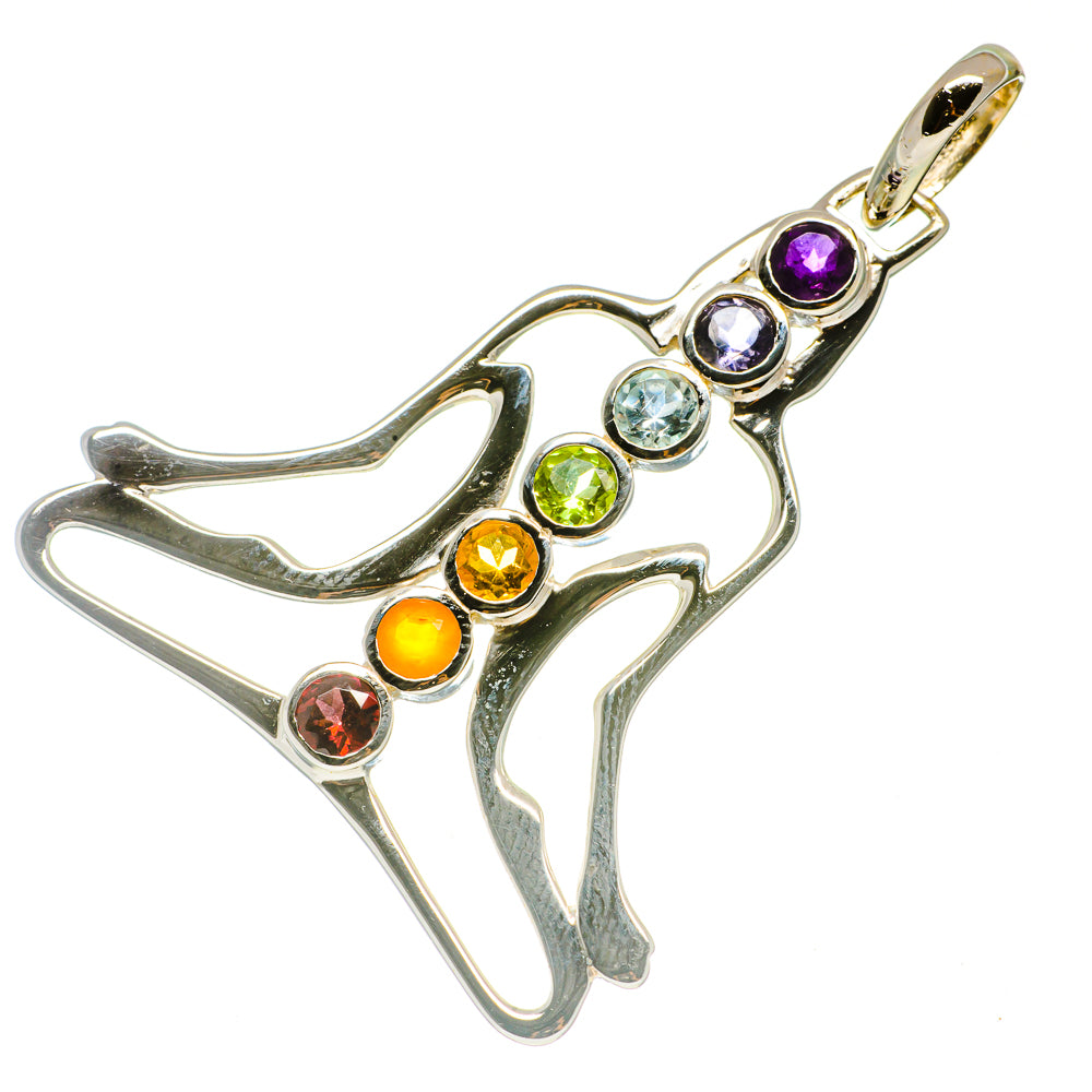 Multi-Stone Chakra Pendants handcrafted by Ana Silver Co - PD732805
