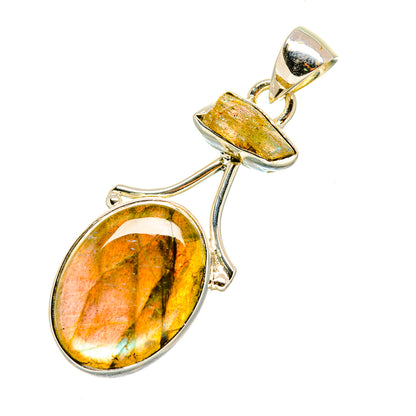 Labradorite Pendants handcrafted by Ana Silver Co - PD7329