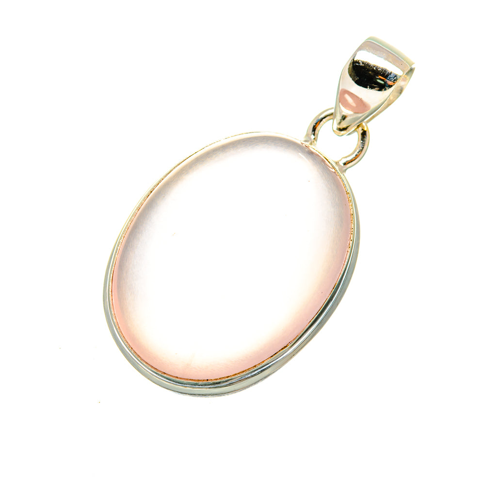 Rose Quartz Pendants handcrafted by Ana Silver Co - PD7332