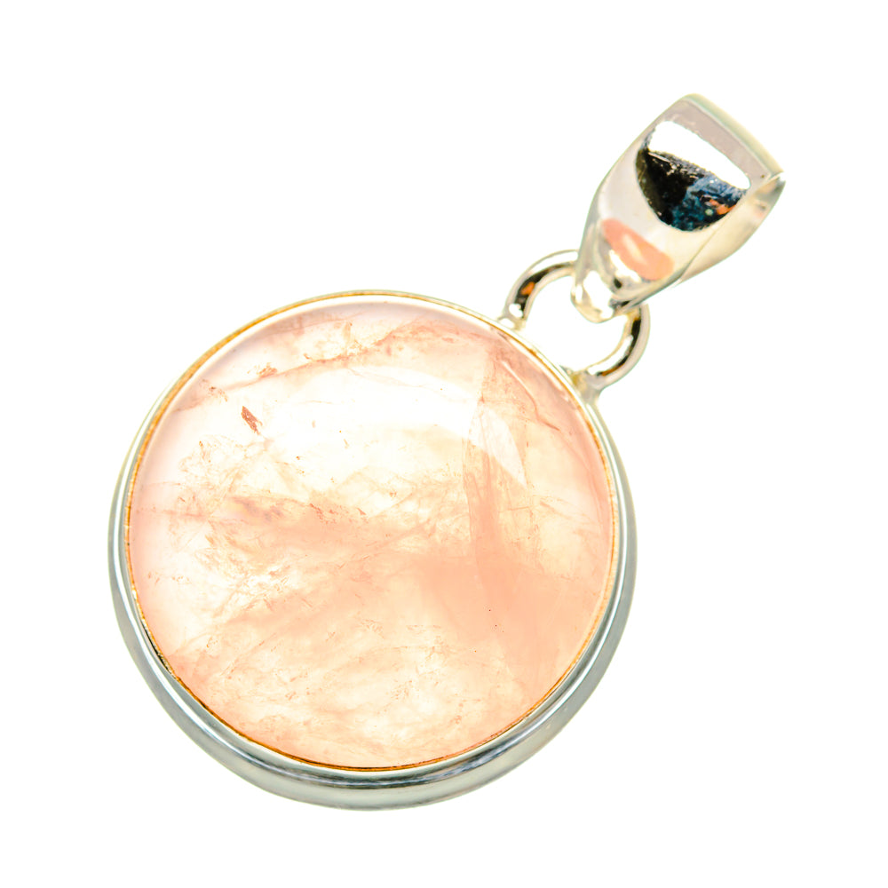 Rose Quartz Pendants handcrafted by Ana Silver Co - PD7333