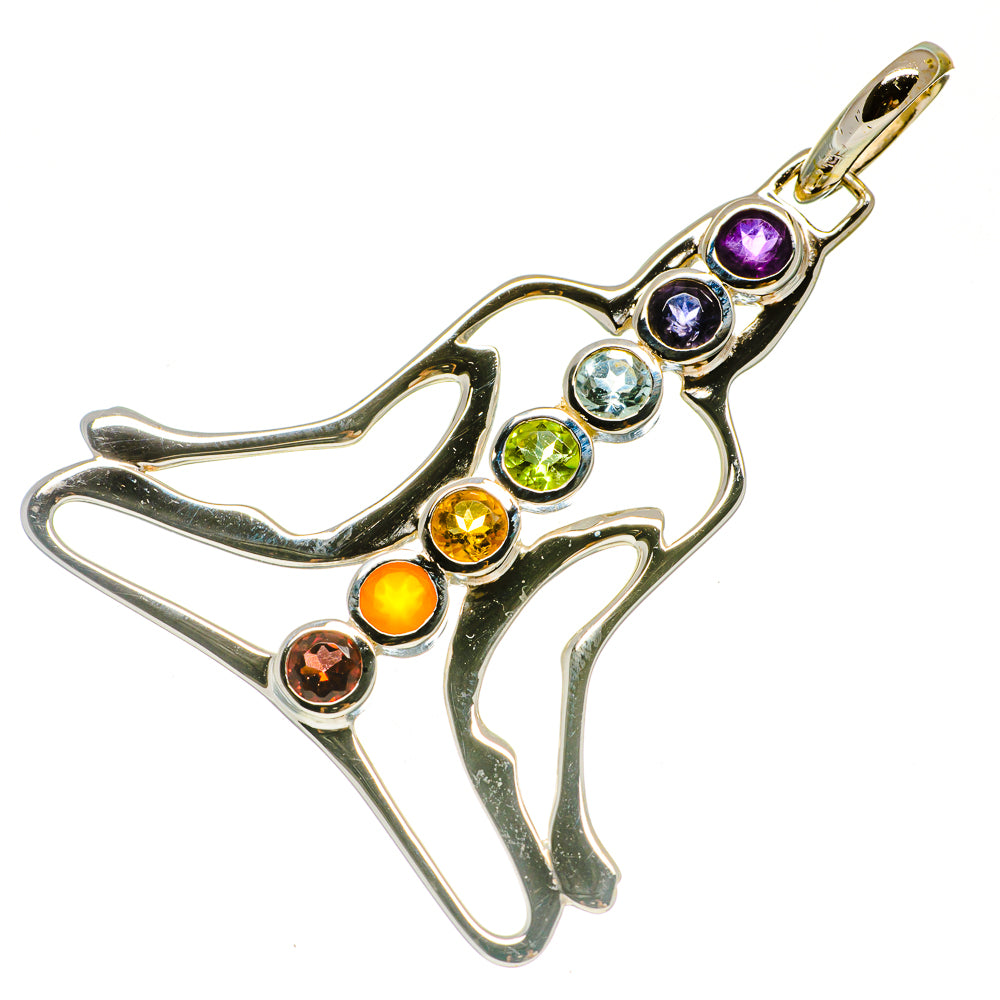 Multi-Stone Chakra Pendants handcrafted by Ana Silver Co - PD733428