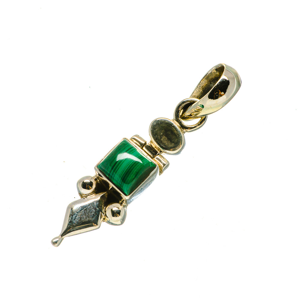 Malachite Pendants handcrafted by Ana Silver Co - PD733481
