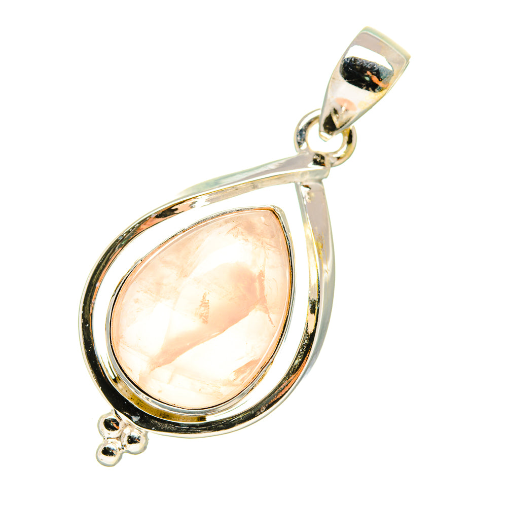 Rose Quartz Pendants handcrafted by Ana Silver Co - PD7336