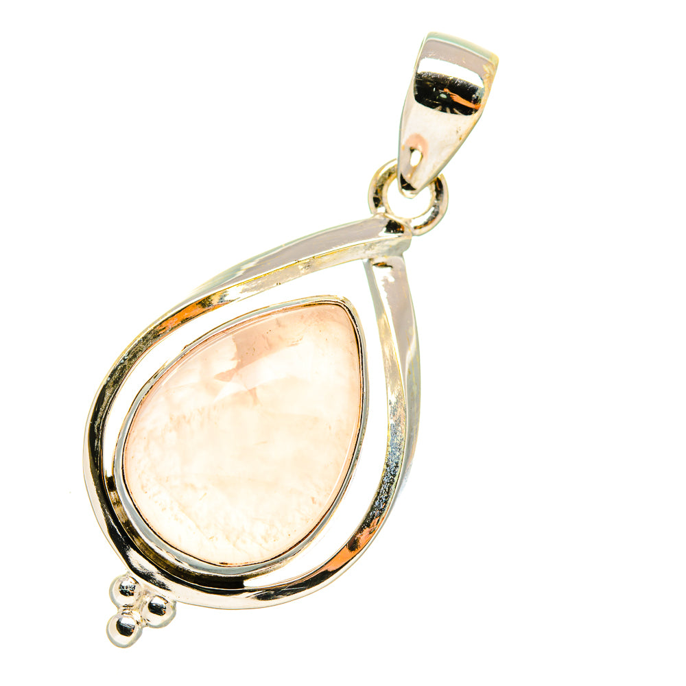 Rose Quartz Pendants handcrafted by Ana Silver Co - PD7337