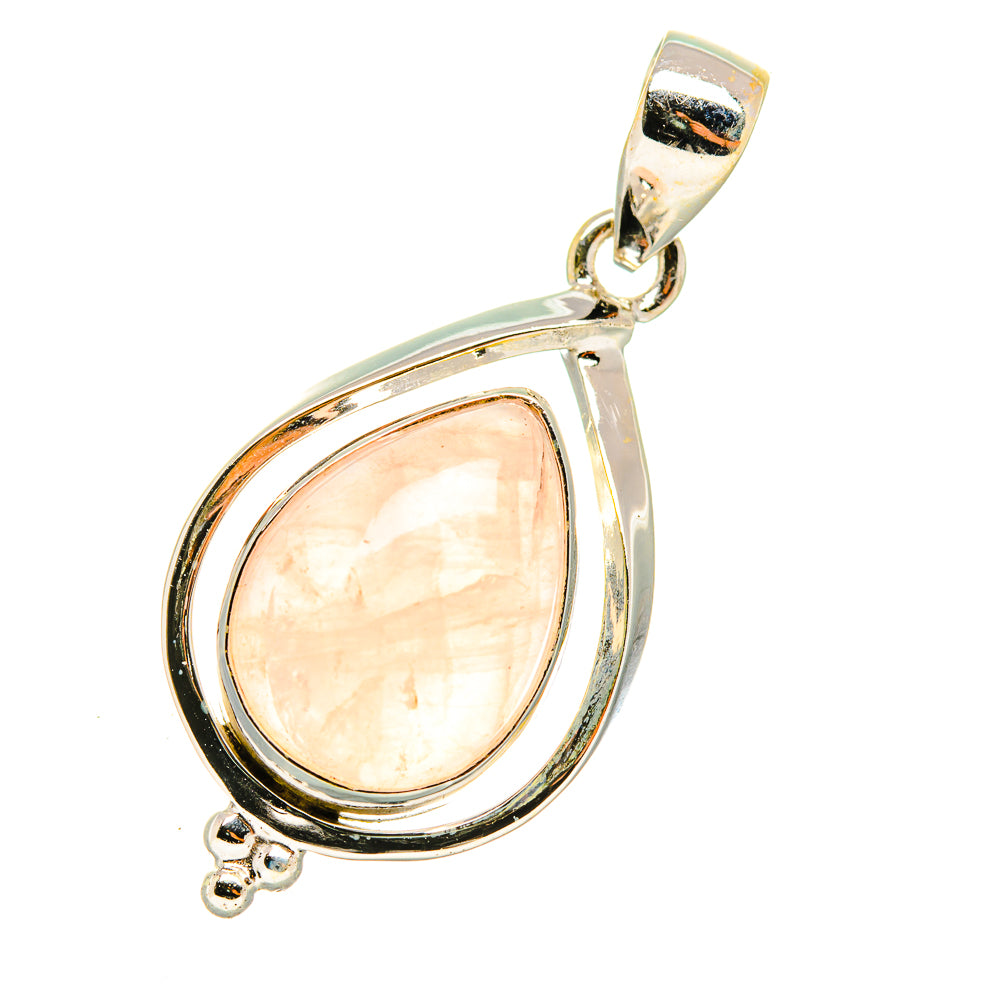 Rose Quartz Pendants handcrafted by Ana Silver Co - PD7339