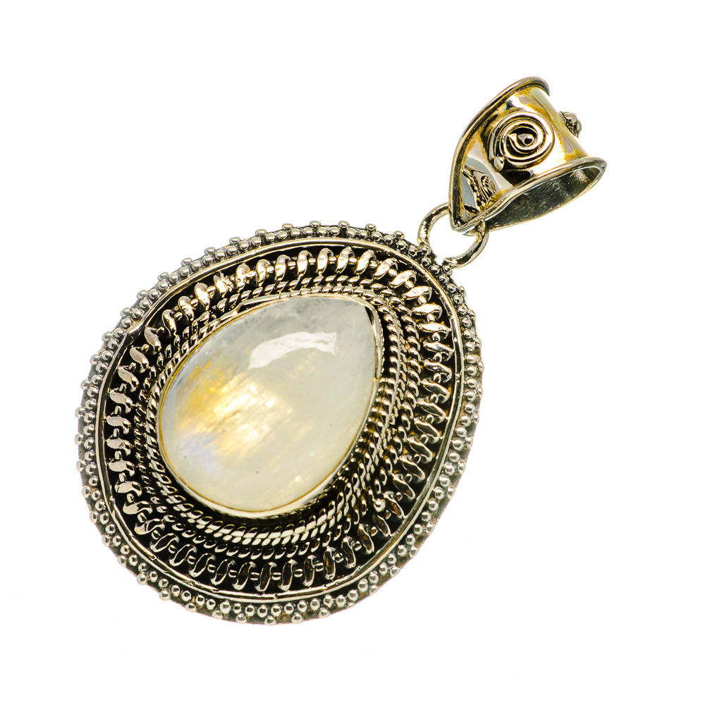 Rainbow Moonstone Pendants handcrafted by Ana Silver Co - PD734913