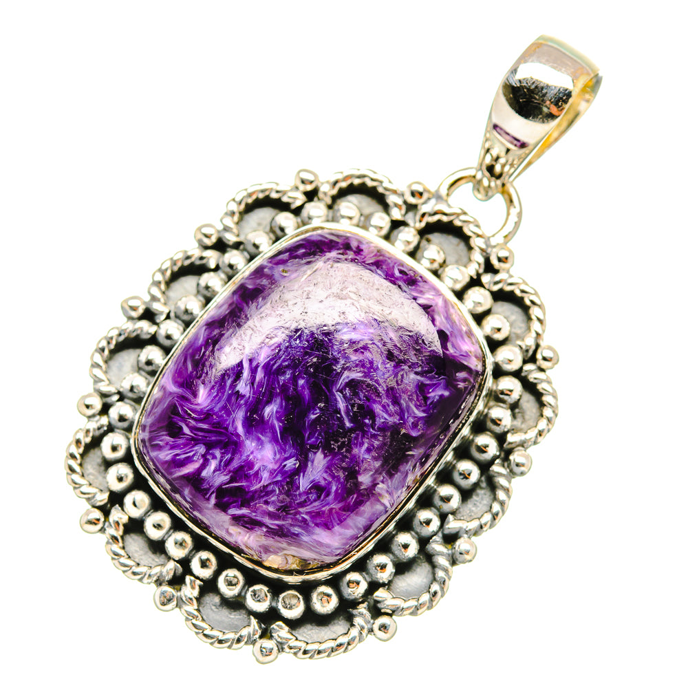 Charoite Pendants handcrafted by Ana Silver Co - PD7358