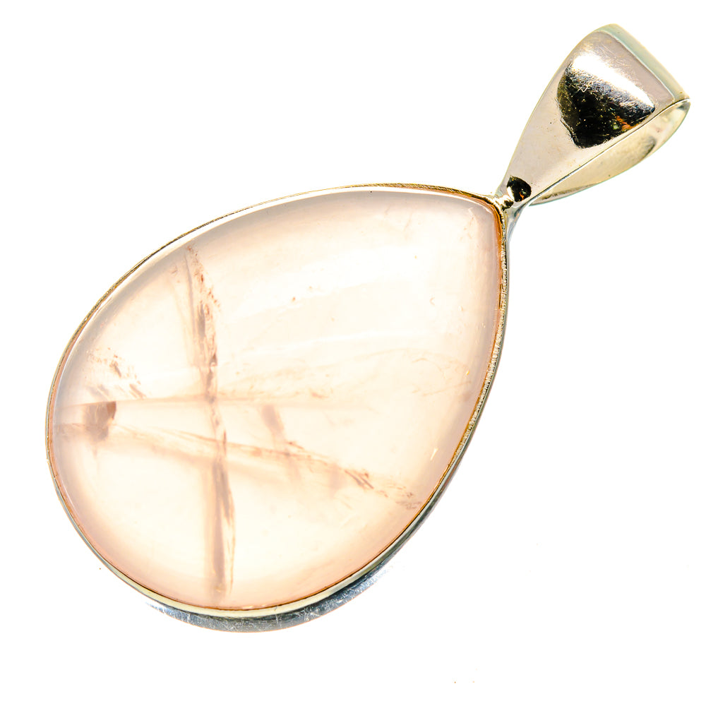 Rose Quartz Pendants handcrafted by Ana Silver Co - PD736006