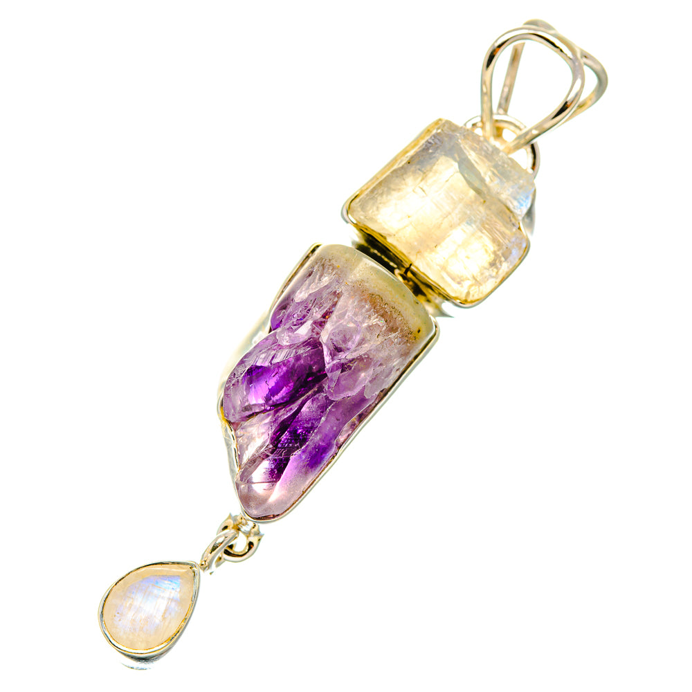 Amethyst Stalactite Pendants handcrafted by Ana Silver Co - PD7368