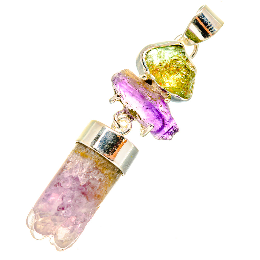 Amethyst Stalactite Pendants handcrafted by Ana Silver Co - PD7370