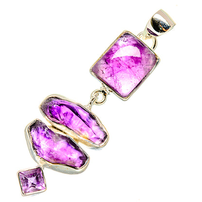 Amethyst Pendants handcrafted by Ana Silver Co - PD7371