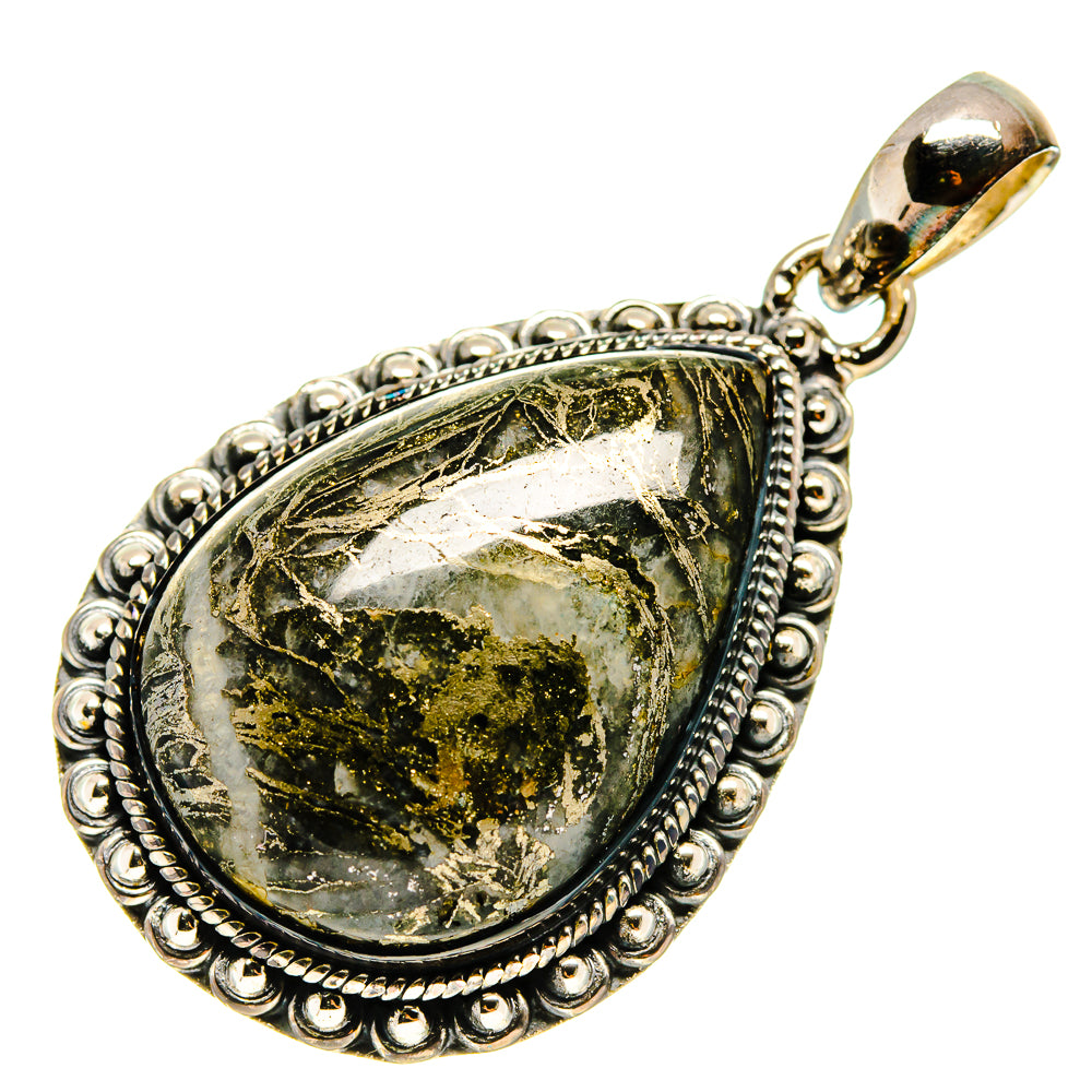 Feder Pyrite Pendants handcrafted by Ana Silver Co - PD737137