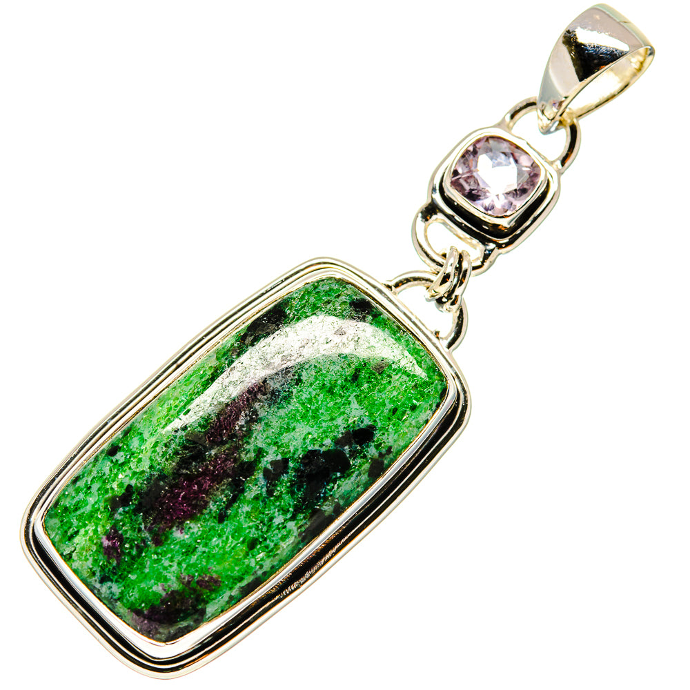 Ruby Zoisite Pendants handcrafted by Ana Silver Co - PD737515