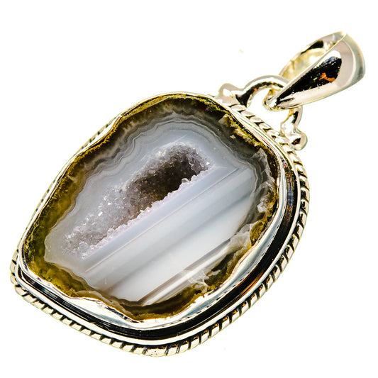 Coconut Geode Druzy Pendants handcrafted by Ana Silver Co - PD737730