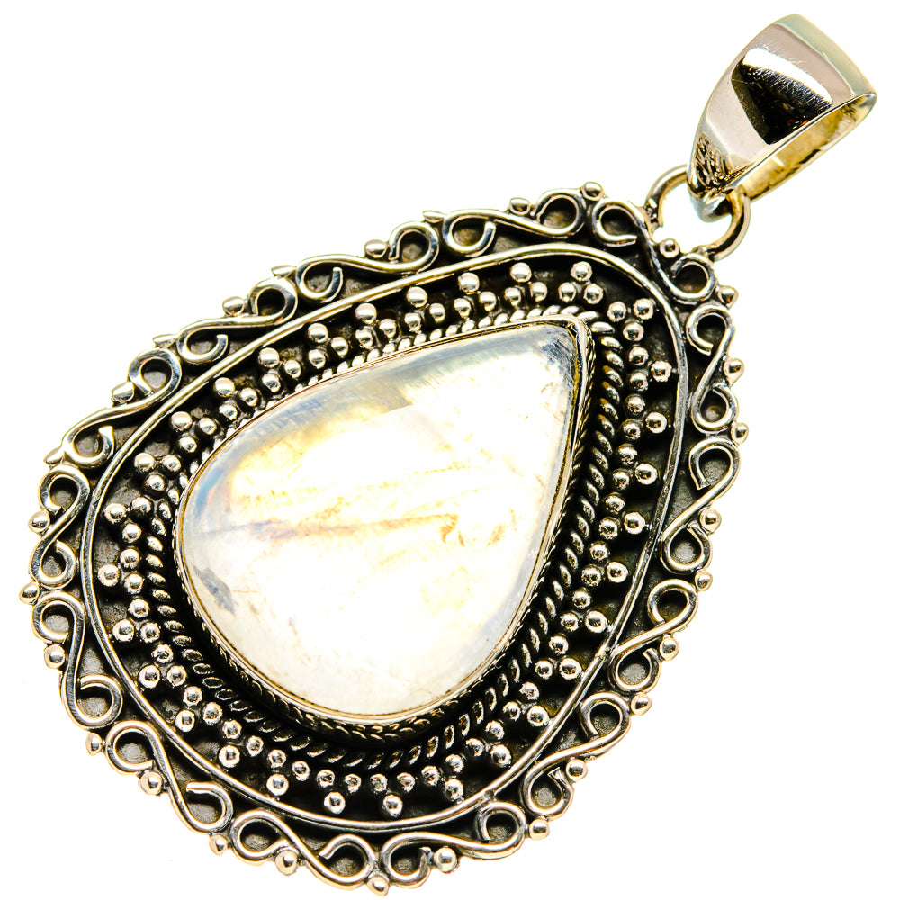 Rainbow Moonstone Pendants handcrafted by Ana Silver Co - PD737766