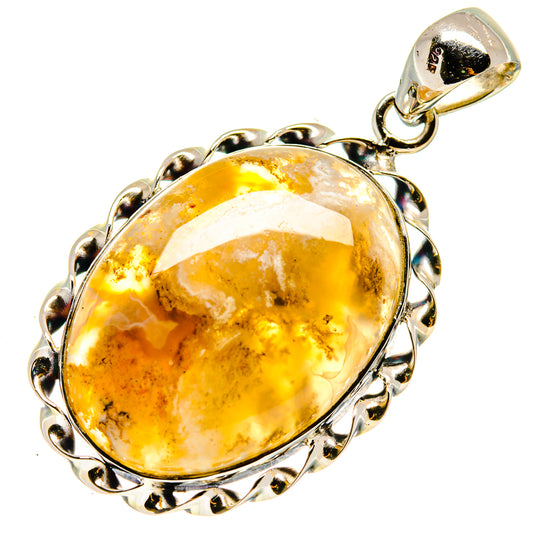 Plume Agate Pendants handcrafted by Ana Silver Co - PD737768