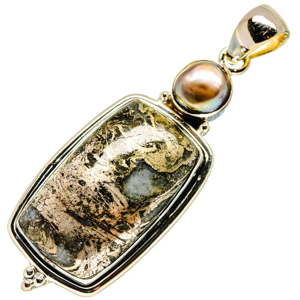 Feder Pyrite Pendants handcrafted by Ana Silver Co - PD737791