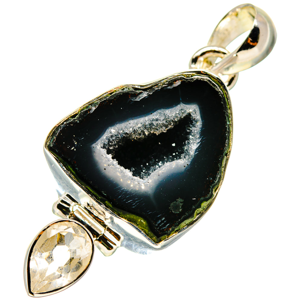 Coconut Geode Druzy Pendants handcrafted by Ana Silver Co - PD737824