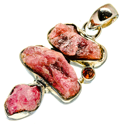 Pink Tourmaline Pendants handcrafted by Ana Silver Co - PD737826