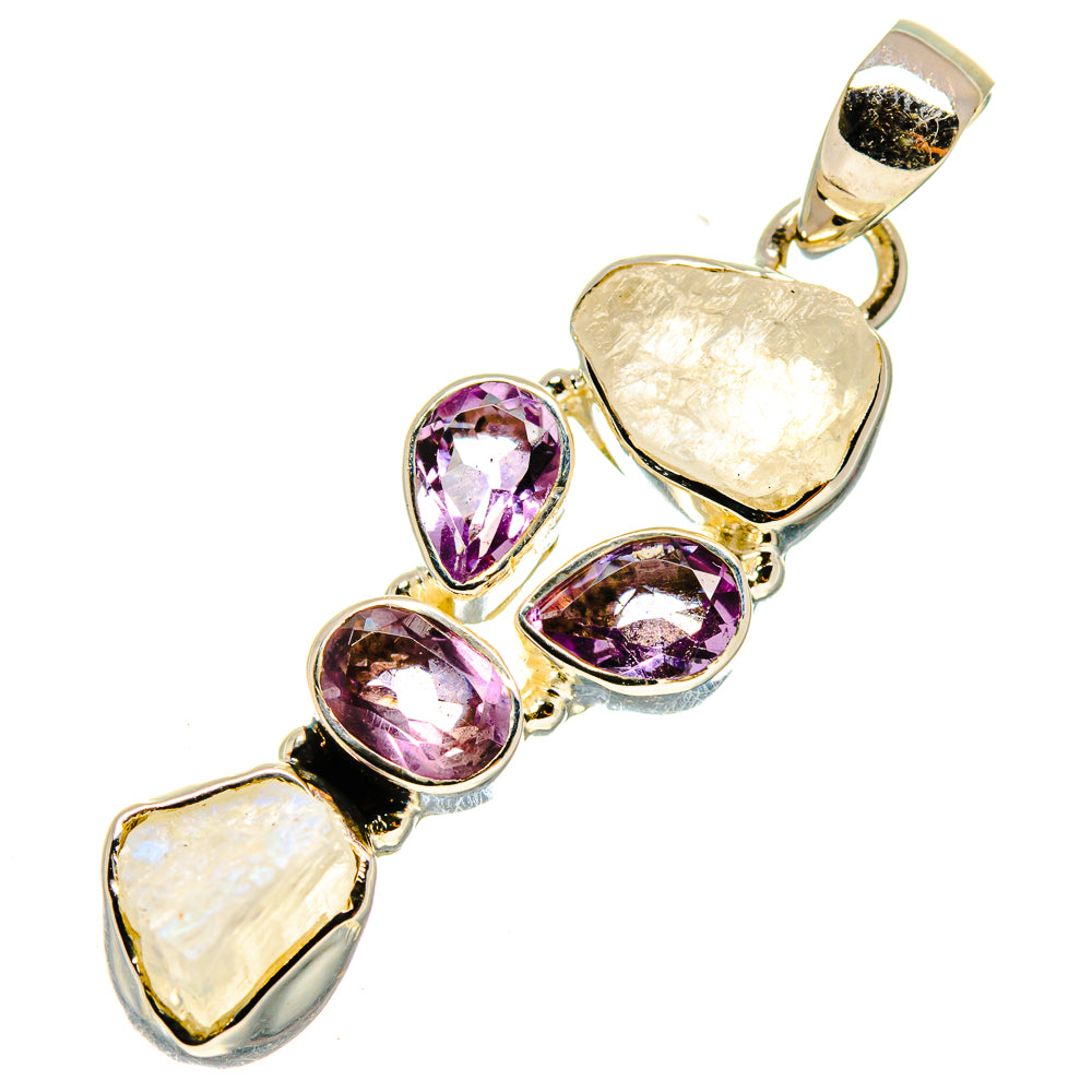 Rainbow Moonstone Pendants handcrafted by Ana Silver Co - PD737830