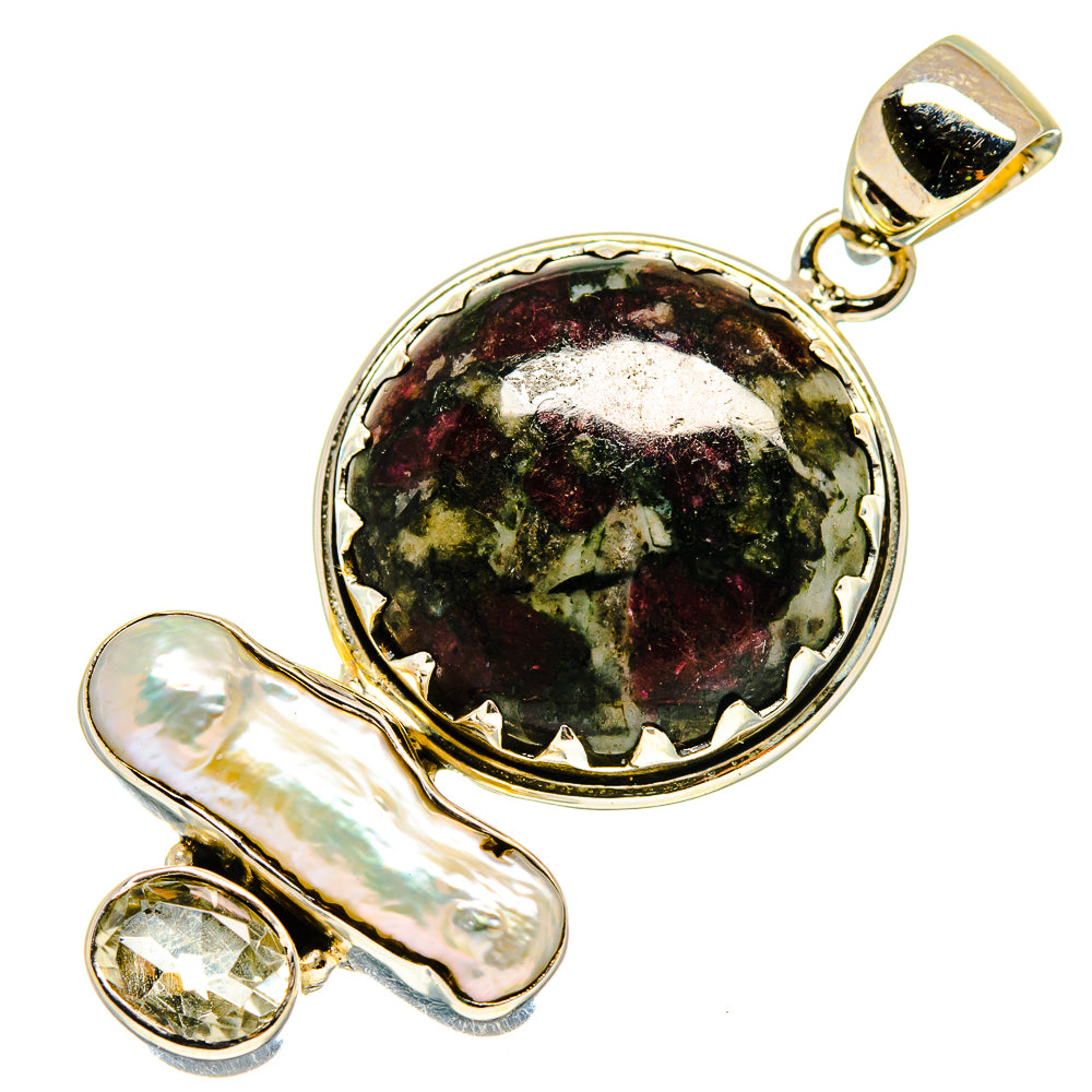 Russian Eudialyte Pendants handcrafted by Ana Silver Co - PD737849