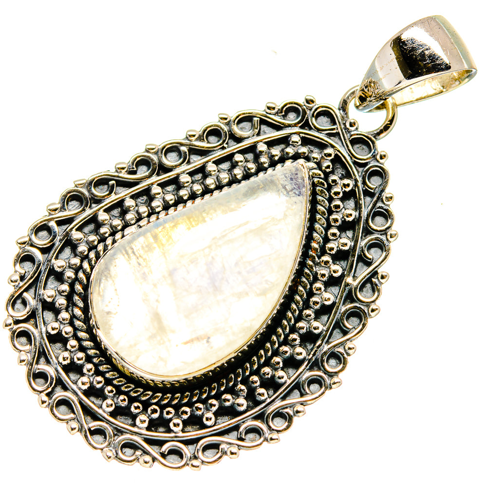 Rainbow Moonstone Pendants handcrafted by Ana Silver Co - PD738122