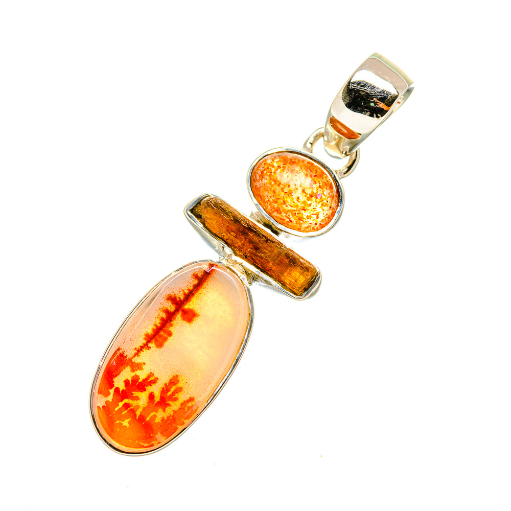 Scenic Dendritic Agate Pendants handcrafted by Ana Silver Co - PD7382