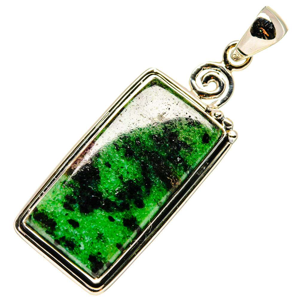Ruby Zoisite Pendants handcrafted by Ana Silver Co - PD738566