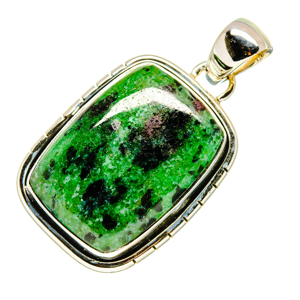 Ruby Zoisite Pendants handcrafted by Ana Silver Co - PD738832