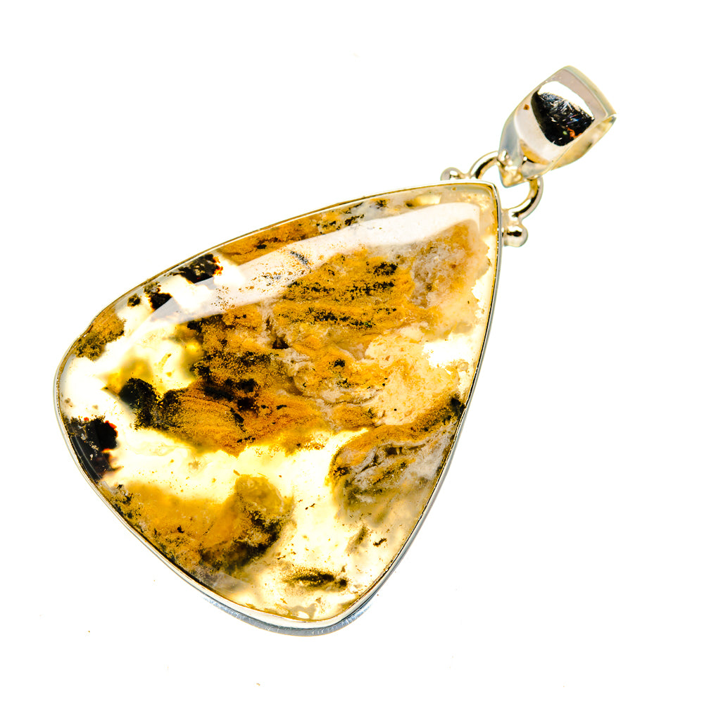 Plume Agate Pendants handcrafted by Ana Silver Co - PD739028