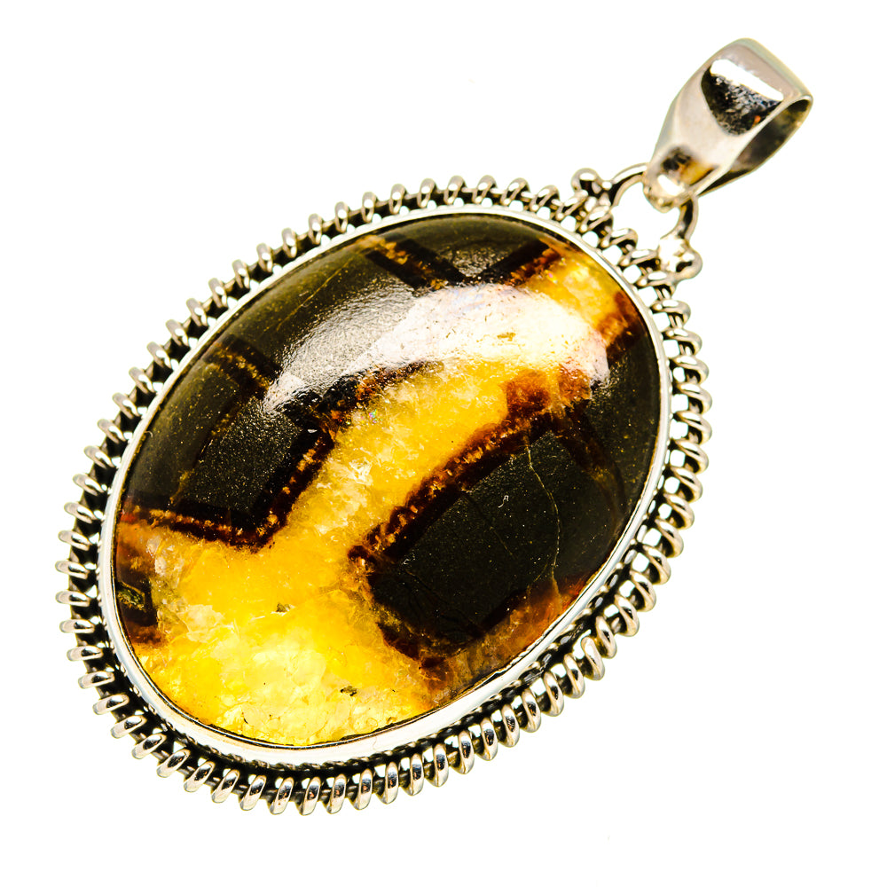 Septarian Nodule Pendants handcrafted by Ana Silver Co - PD739076