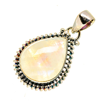 Rainbow Moonstone Pendants handcrafted by Ana Silver Co - PD739170