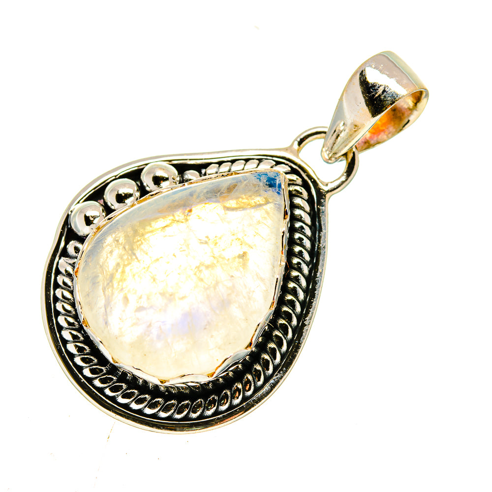 Rainbow Moonstone Pendants handcrafted by Ana Silver Co - PD739176