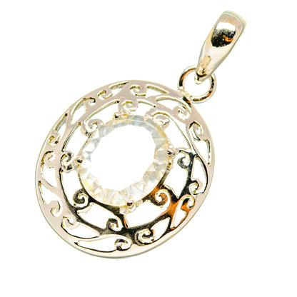 White Quartz Pendants handcrafted by Ana Silver Co - PD7392