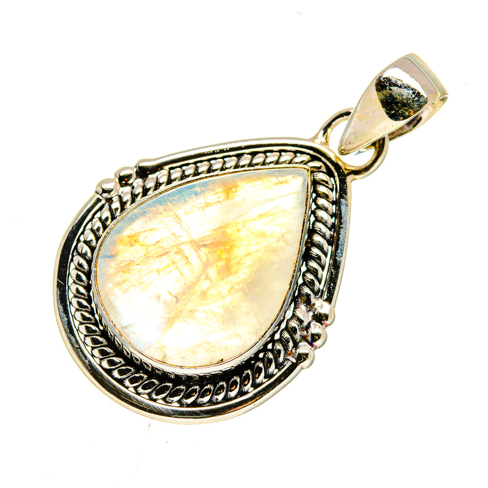 Rainbow Moonstone Pendants handcrafted by Ana Silver Co - PD739233