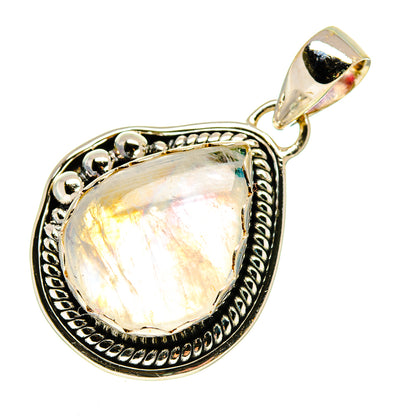 Rainbow Moonstone Pendants handcrafted by Ana Silver Co - PD739274