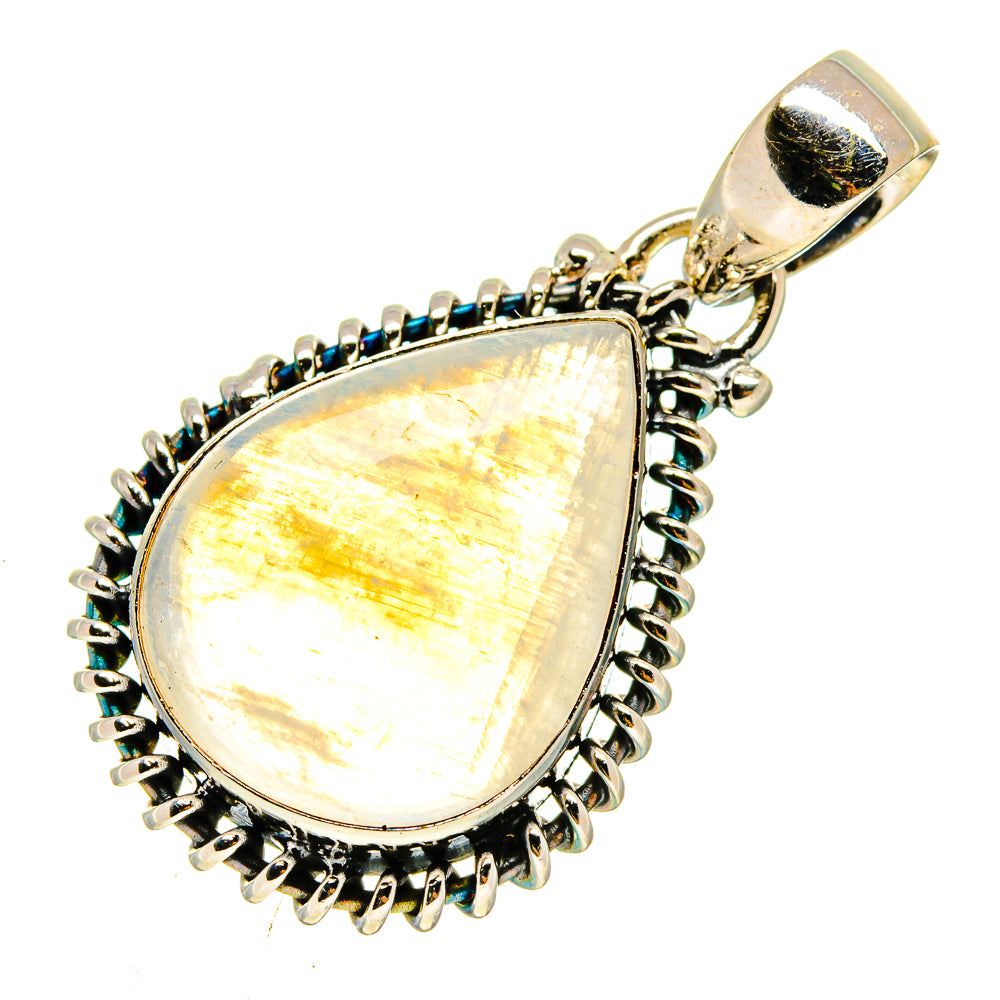 Rainbow Moonstone Pendants handcrafted by Ana Silver Co - PD739284