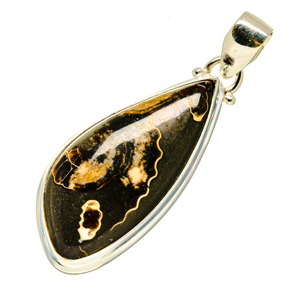 Marston Marble Fossil Pendants handcrafted by Ana Silver Co - PD739377