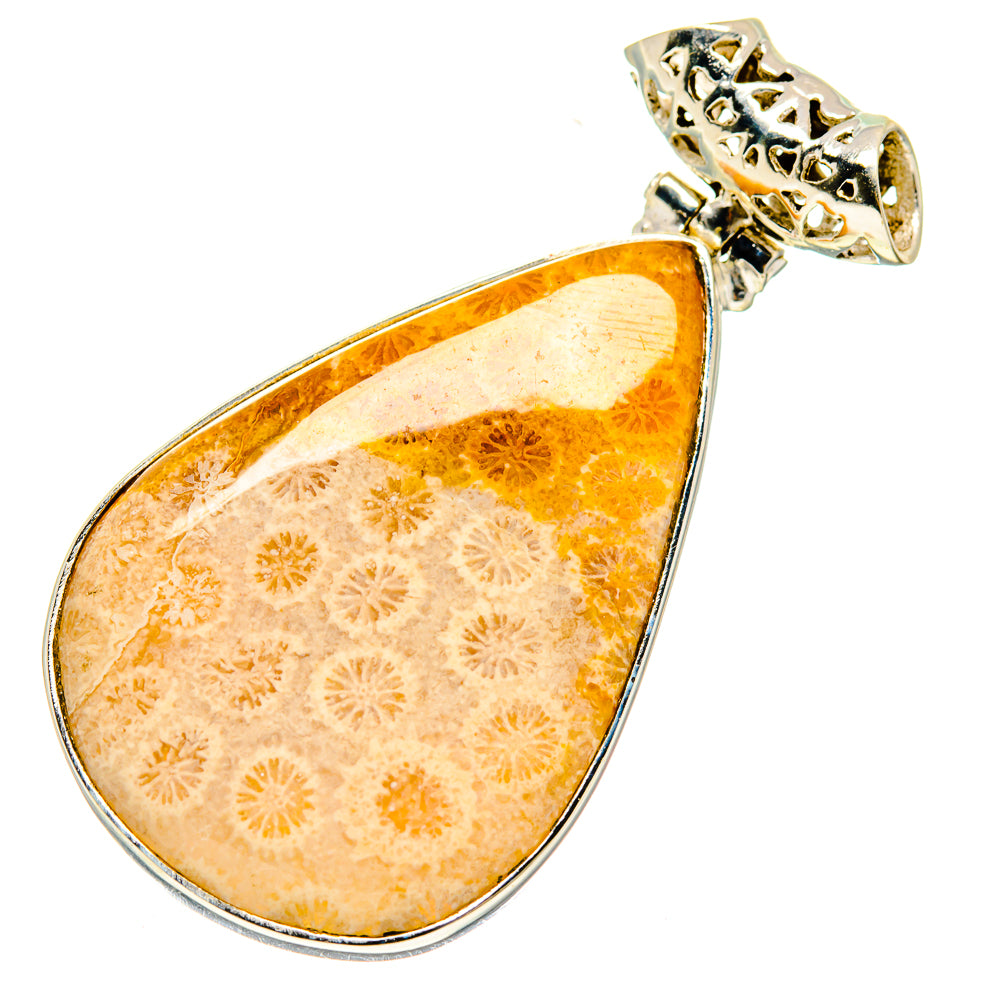 Fossil Coral Pendants handcrafted by Ana Silver Co - PD739381