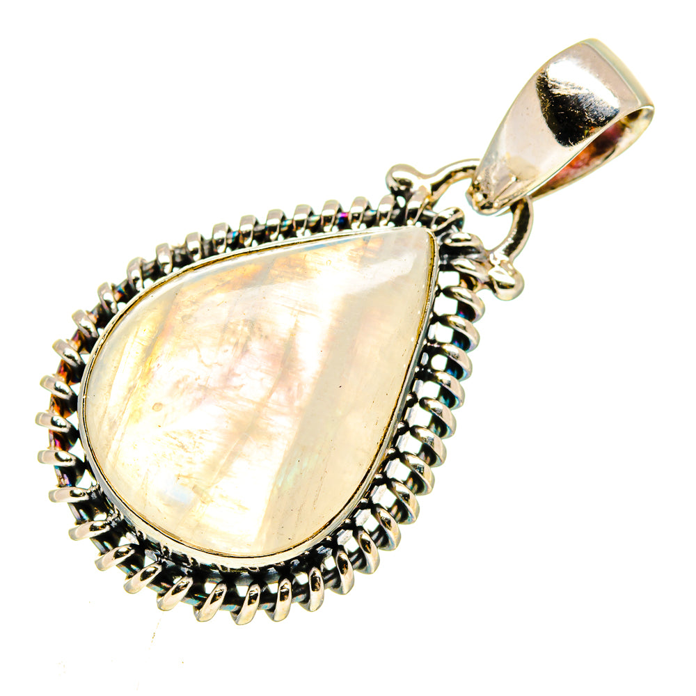 Rainbow Moonstone Pendants handcrafted by Ana Silver Co - PD739450