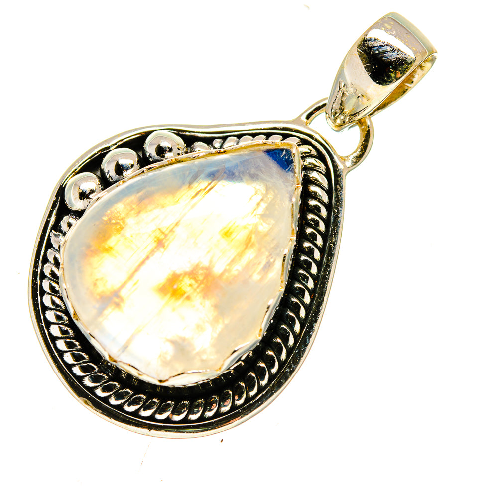 Rainbow Moonstone Pendants handcrafted by Ana Silver Co - PD739561