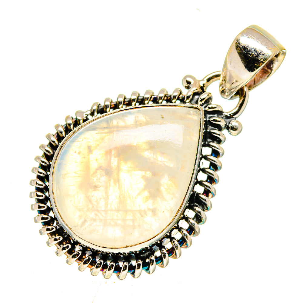 Rainbow Moonstone Pendants handcrafted by Ana Silver Co - PD739595