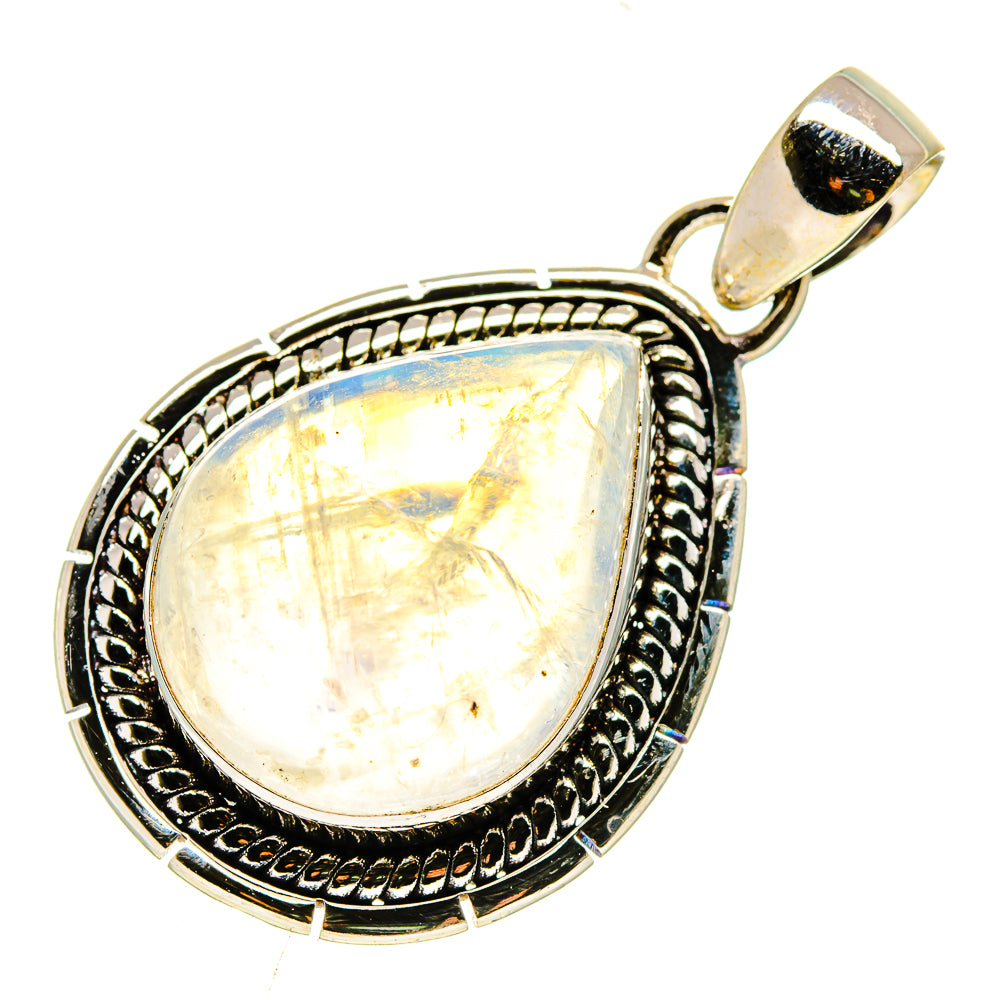 Rainbow Moonstone Pendants handcrafted by Ana Silver Co - PD739597
