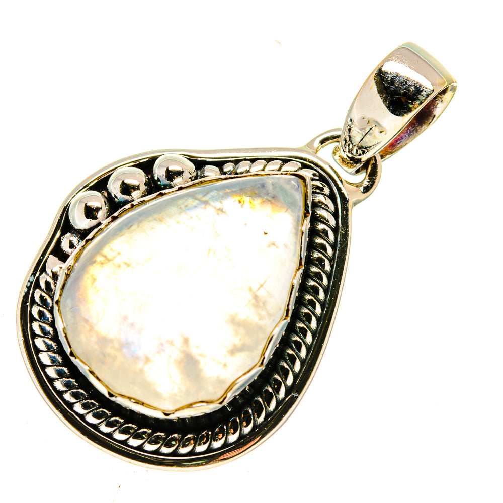 Rainbow Moonstone Pendants handcrafted by Ana Silver Co - PD739694