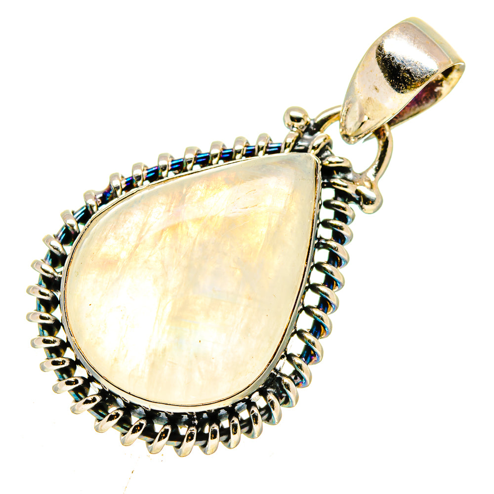 Rainbow Moonstone Pendants handcrafted by Ana Silver Co - PD739716