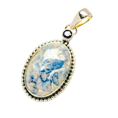 Blue Scheelite Pendants handcrafted by Ana Silver Co - PD7398