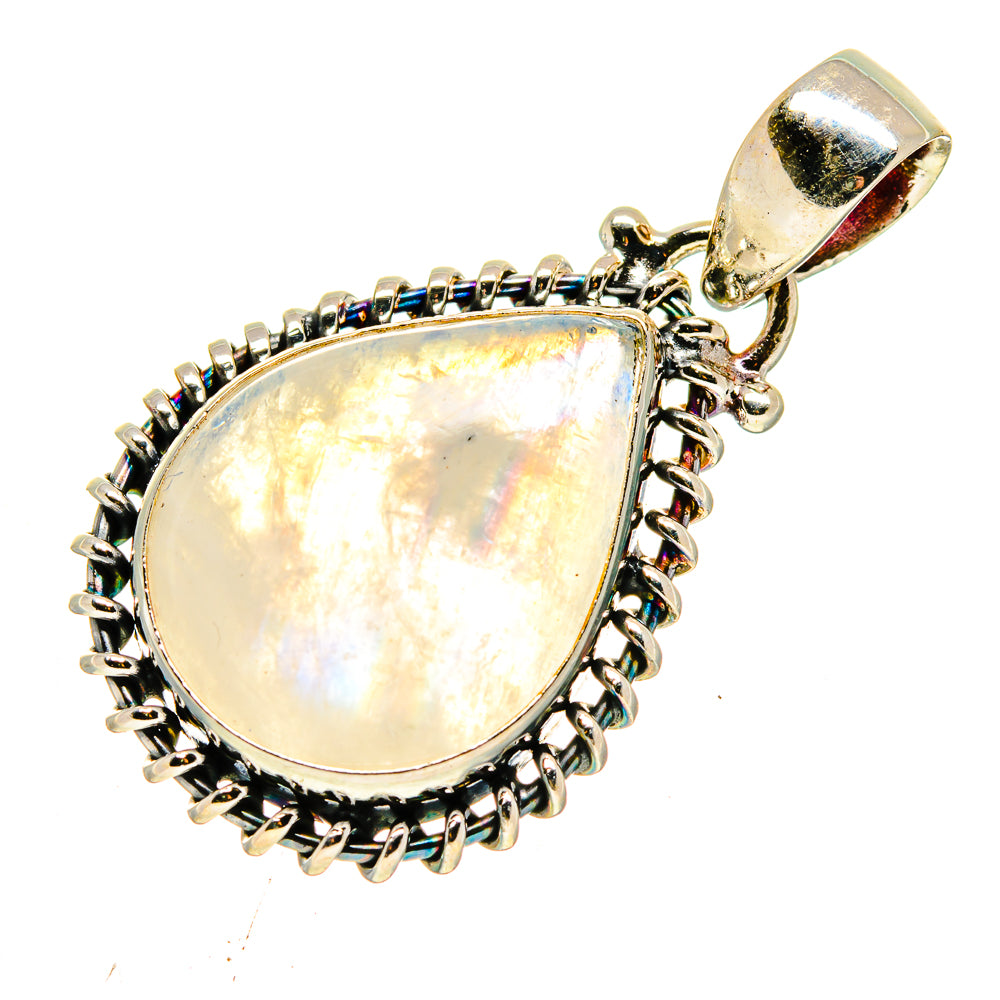 Rainbow Moonstone Pendants handcrafted by Ana Silver Co - PD739832