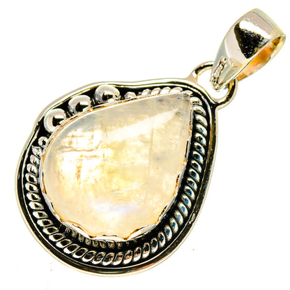 Rainbow Moonstone Pendants handcrafted by Ana Silver Co - PD739937