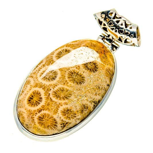 Fossil Coral Pendants handcrafted by Ana Silver Co - PD739972